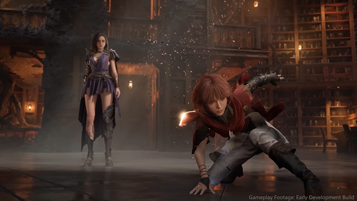 The protagonist and her companion