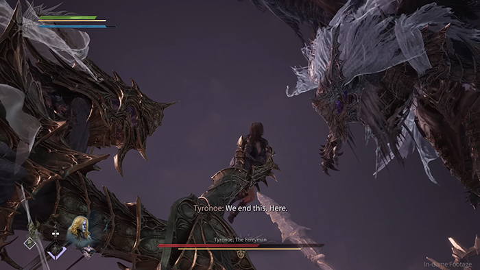 Gwendolyn was held in Tyrone's palm.
